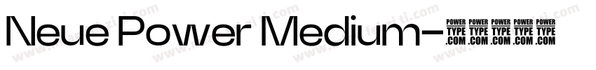 Neue Power Medium字体转换